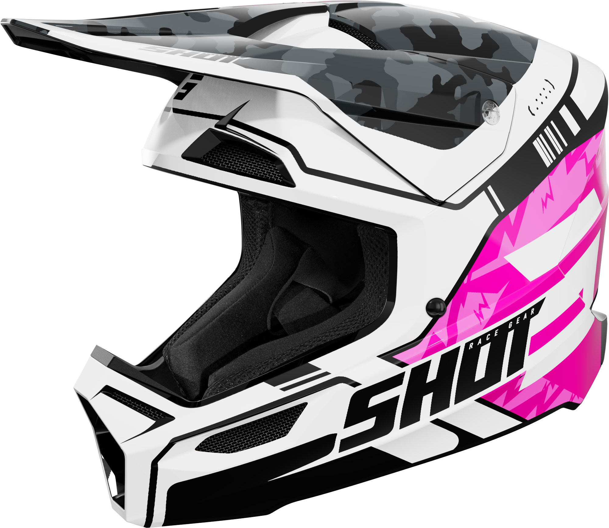 Shot Furious Flash Mips Cască de motocross pentru tineret roz Y/L (53/54) Figura 1