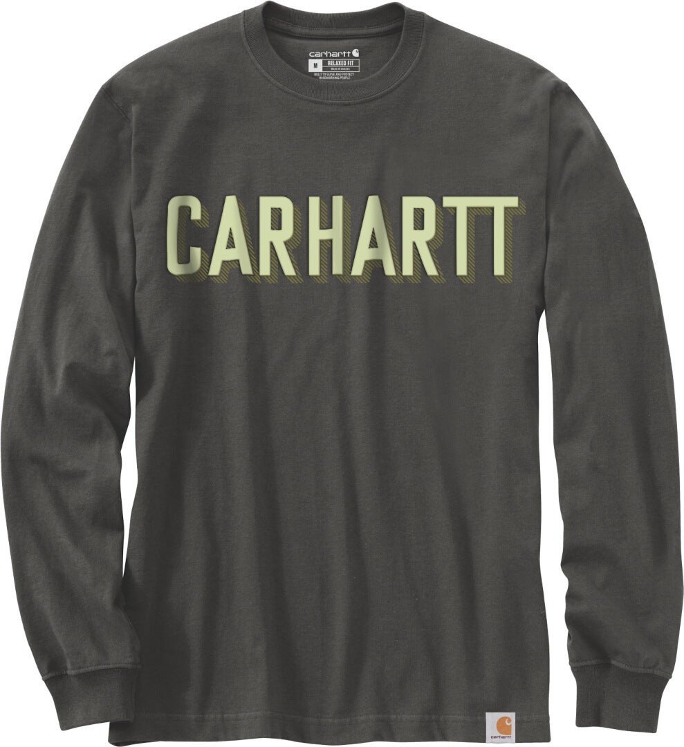 Carhartt Workwear Logo Langarmshirt anthrazit L Abbildung 1