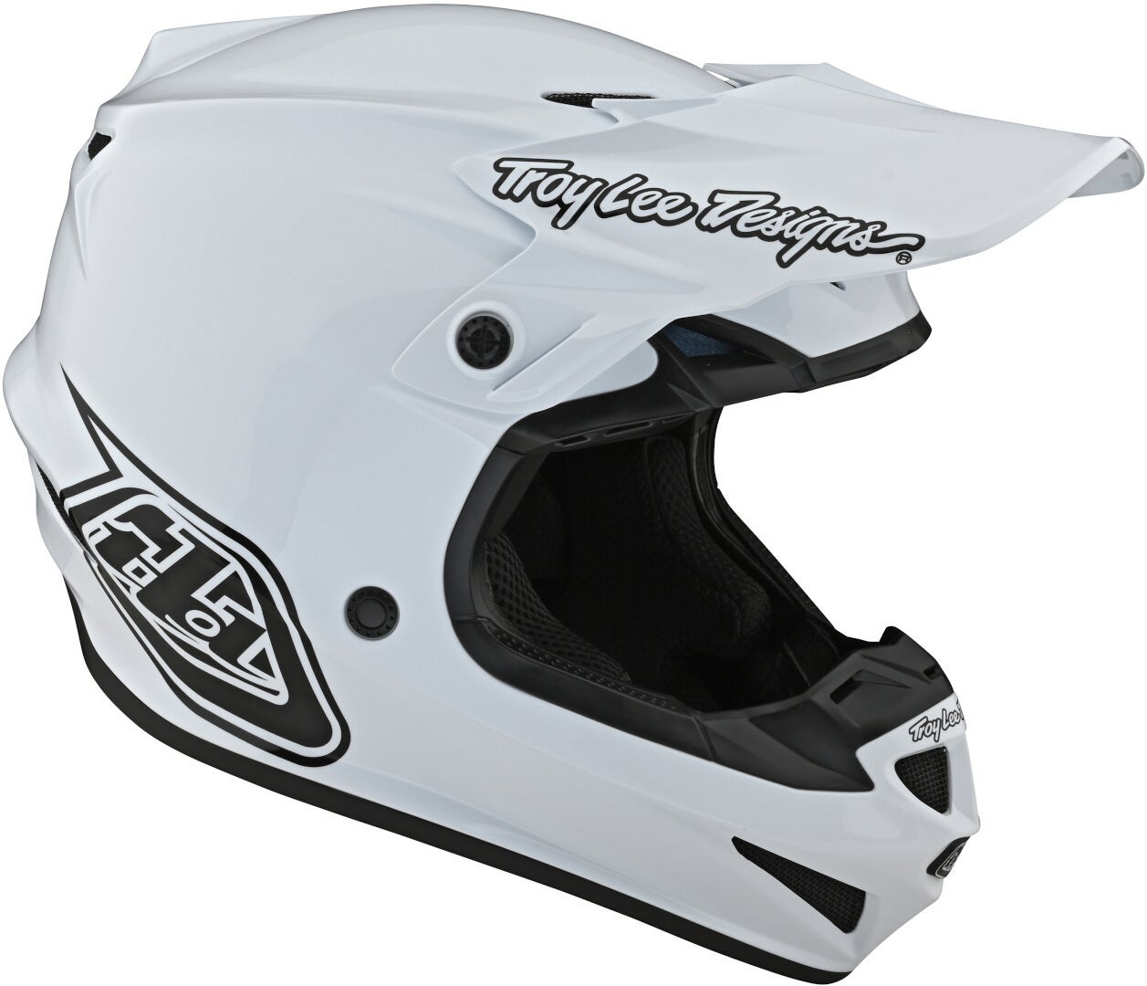 Troy Lee Designs SE4 PA Mono Motorcross Helm Wit M Figuur 3