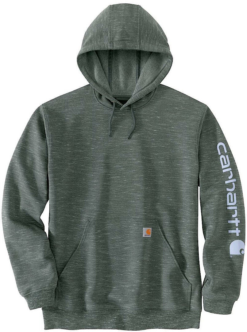 Carhartt Midweight Sleeve Logo Hættetrøje grå/blå XL Figur 1