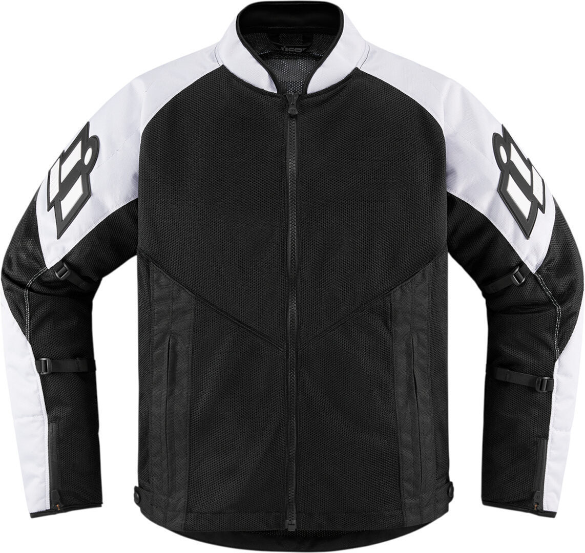 Icon Mesh AF 2023 Motorcycle Textile Jacket black/white L Figure 1