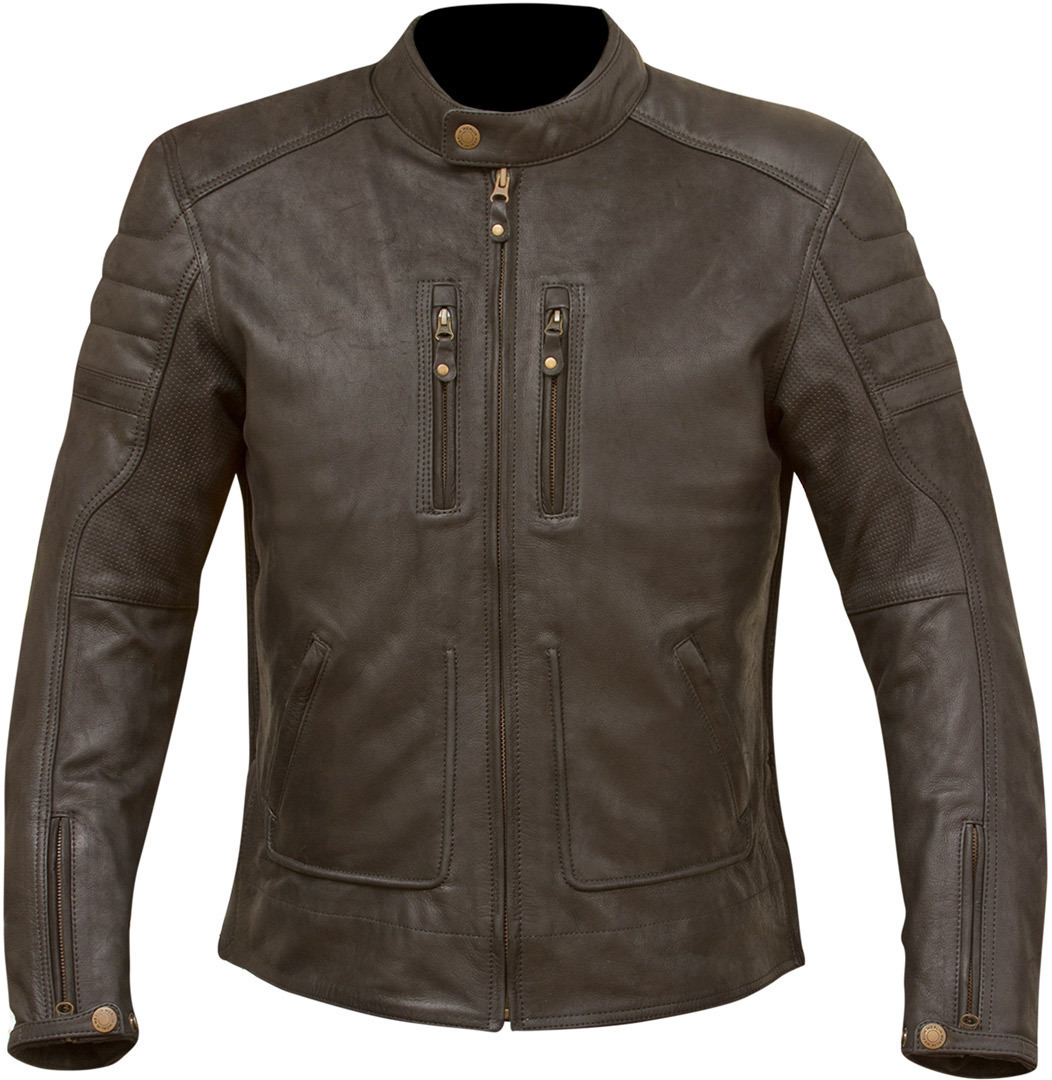 Merlin Draycott Motorrad Lederjacke schwarz M Abbildung 1
