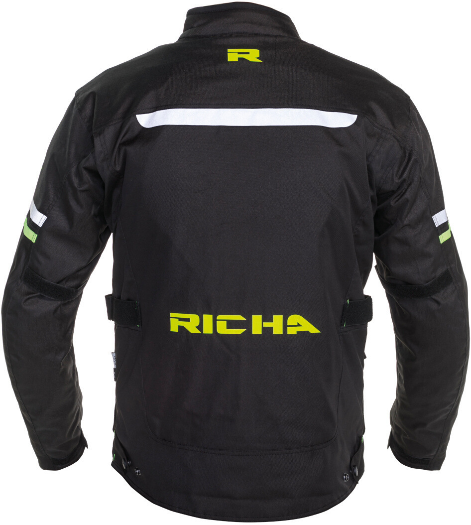 Richa Buster Long waterproof Motorcycle Textile Jacket black/yellow M Figure 2