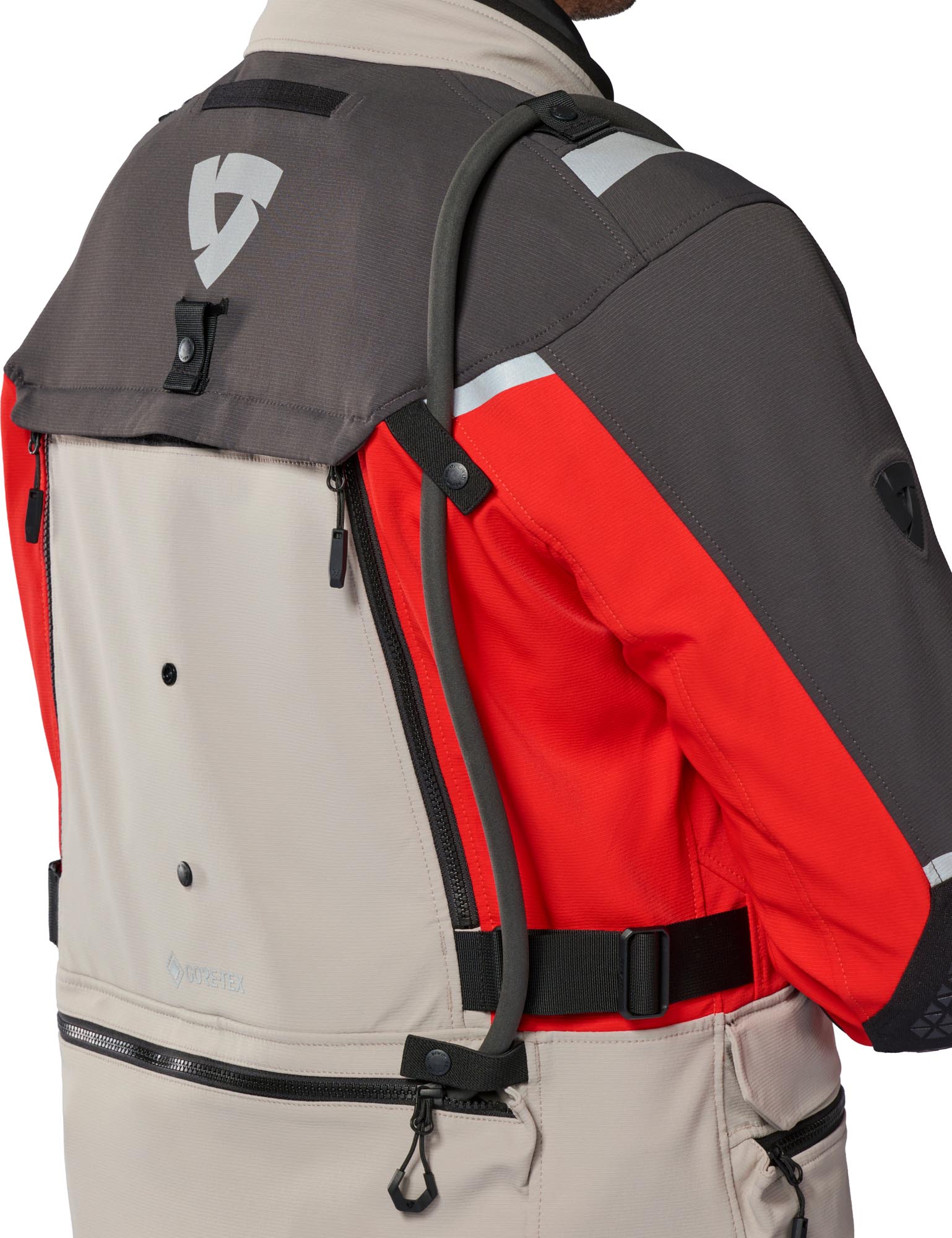 Revit Defender 4 GTX Veste textile moto imperméable anthracite/rouge M Figure 23