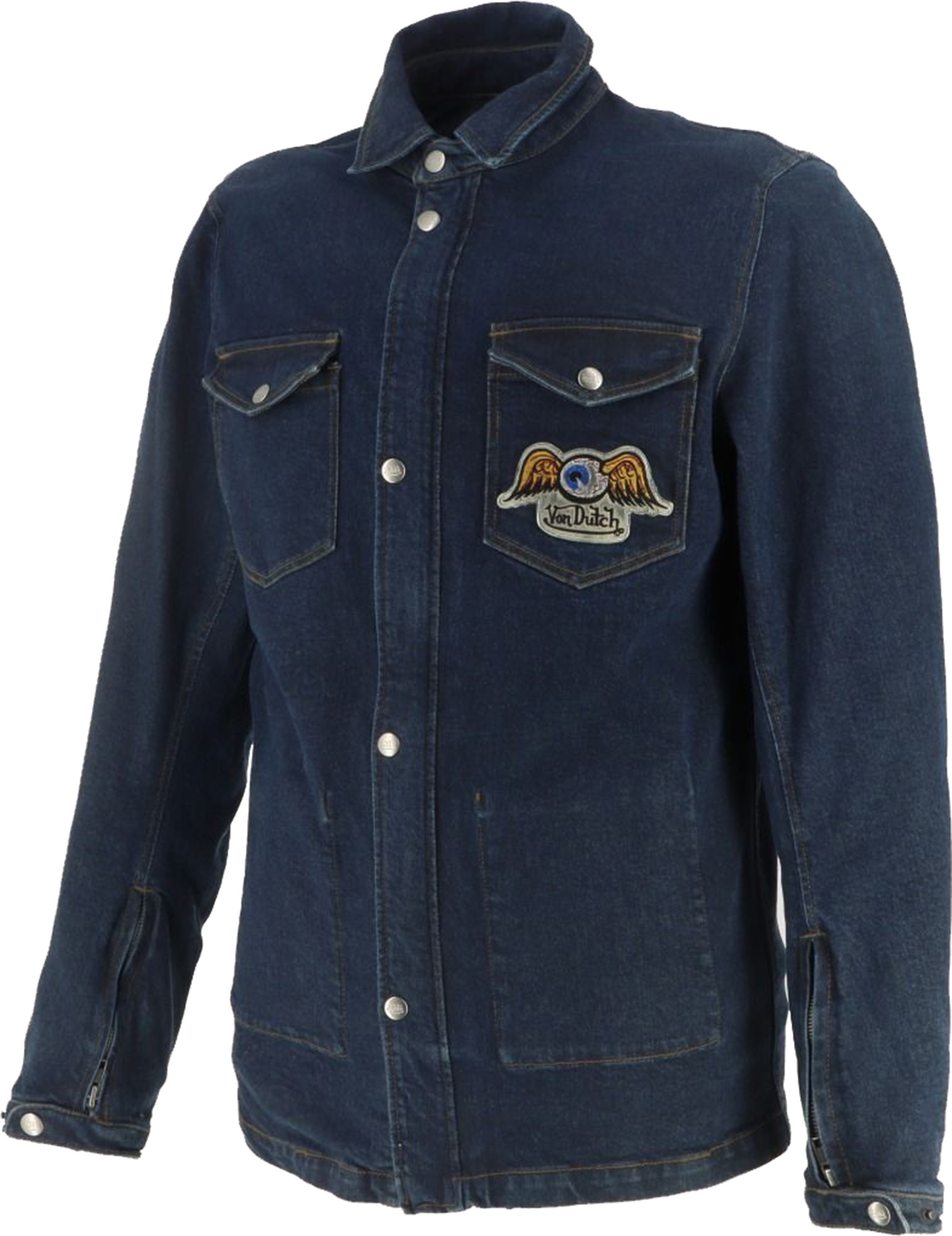 Von Dutch x Helstons Captain Motorshirt M Figuur 3