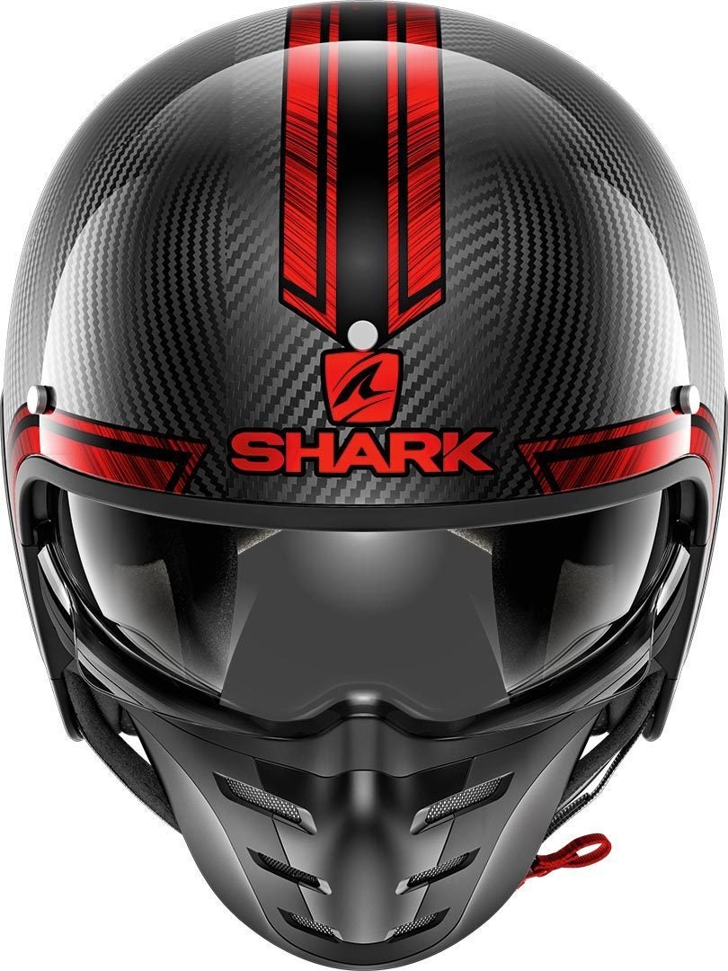 Shark-S-Drak Vinta Cască cu reacție roșu XL (61/62) Figura 3