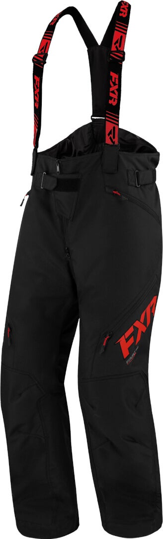 FXR Clutch FX 2023 Snowmobile Bib Pants black/red L Figure 1