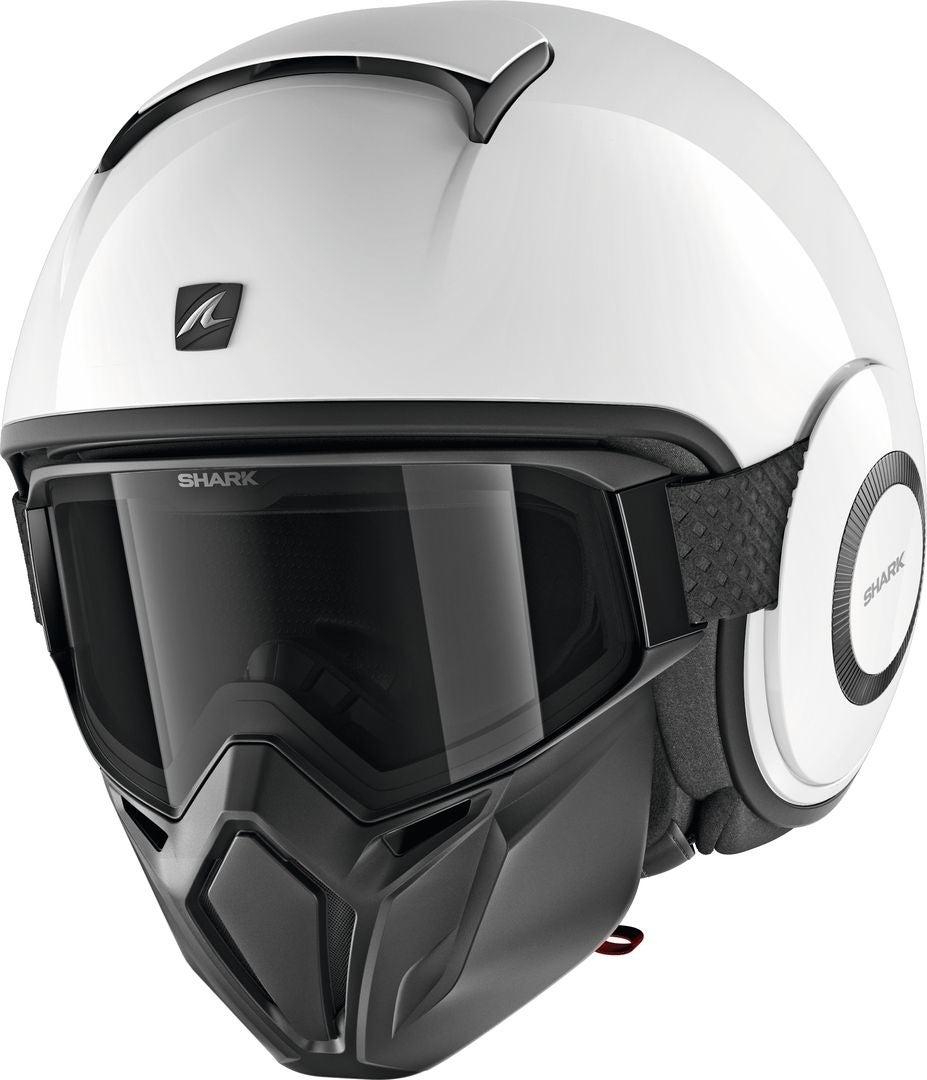 Shark Street-Drak Blank Jet Helm Wit M (57/58) Figuur 1