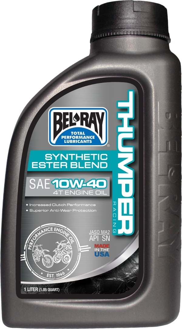 Bel-Ray Thumper Racing 10W-40 Ulei de motor 1 litru Figura 1 Bel-Ray Thumper Racing 10W-40 Ulei de motor 1 litru Figura 1