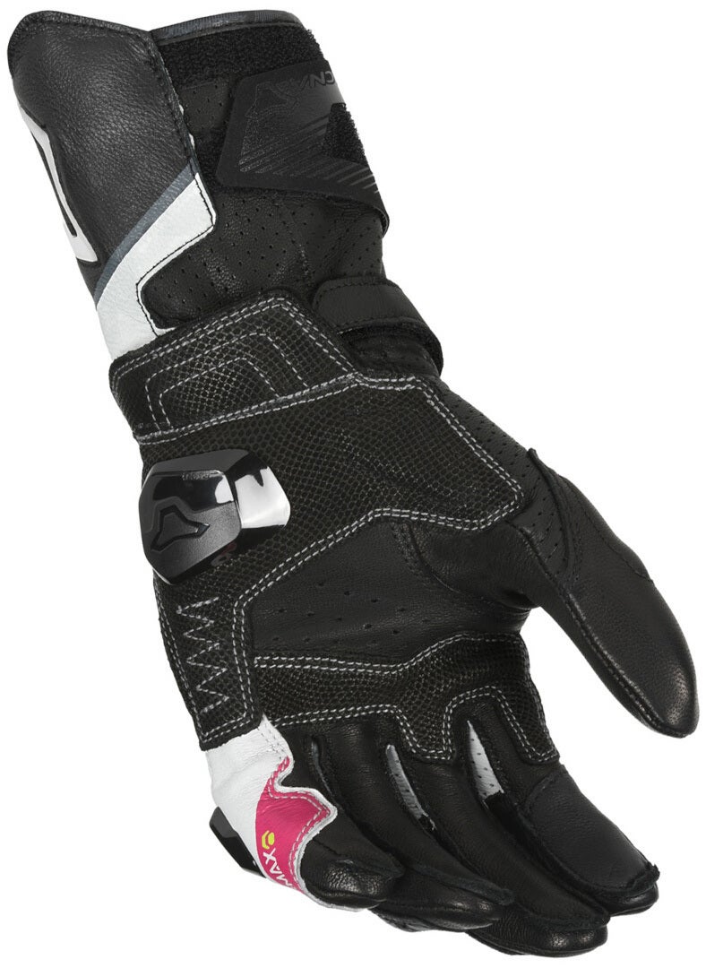 Macna Protego Motorcykelhandsker til damer hvid/sort/pink 2XL Figur 2
