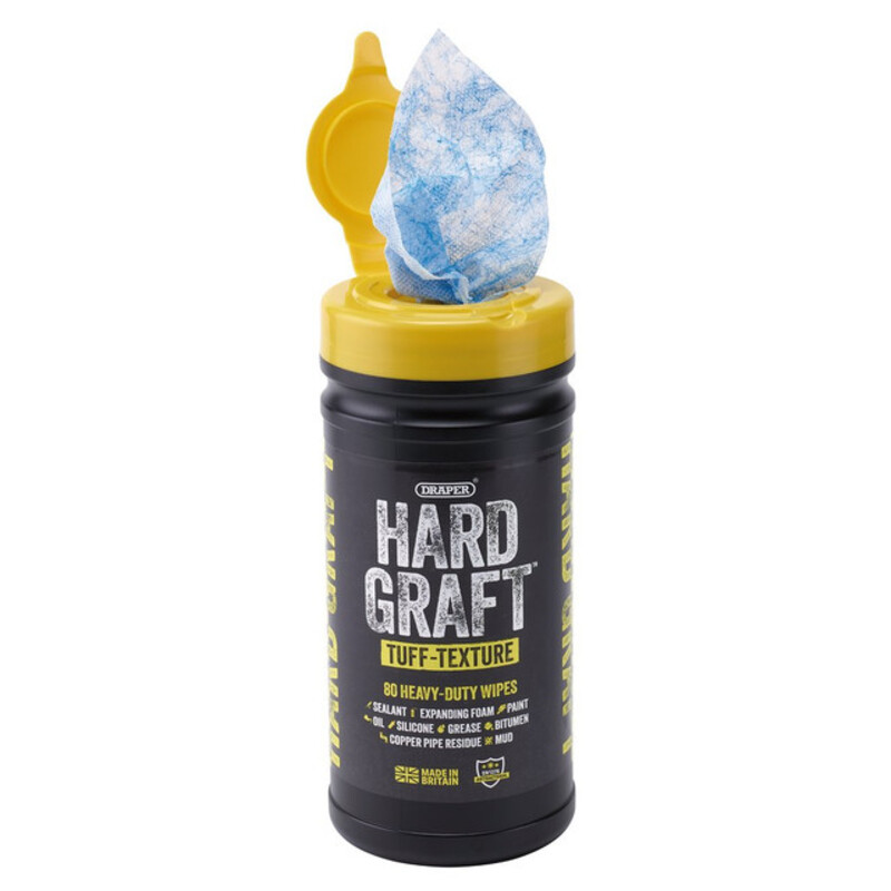 Draper Hard Graft Multifunctionele Tuff-Textuurdoekjes (Kuip van 80) Figuur 3