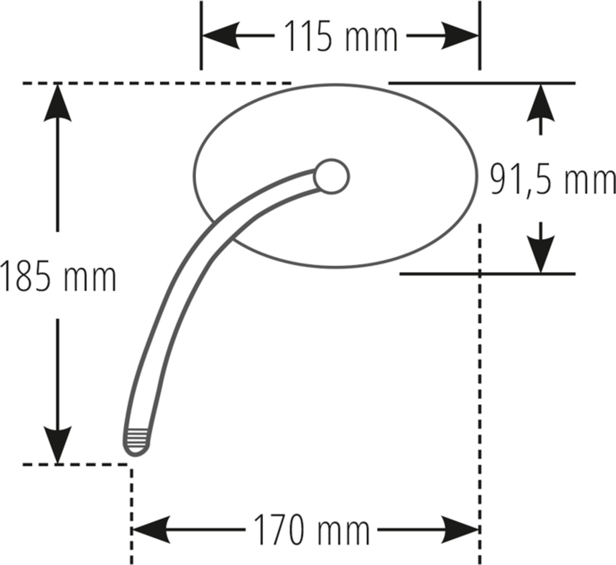 HIGHSIDER smart Styre Spegel Yta Svart (1st) Figur 4