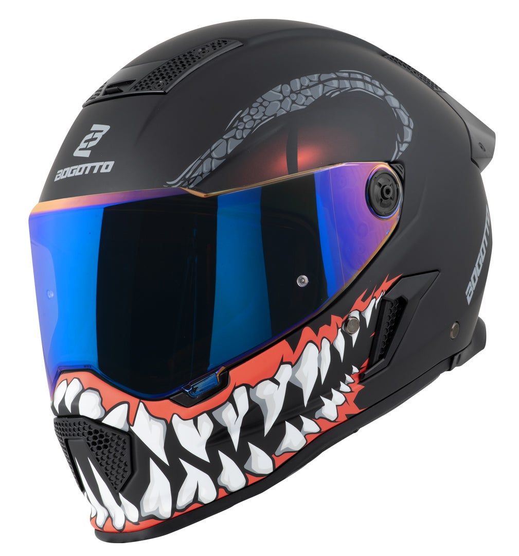 Bogotto Rapto Reptile Helmet black/red matt M Figure 14