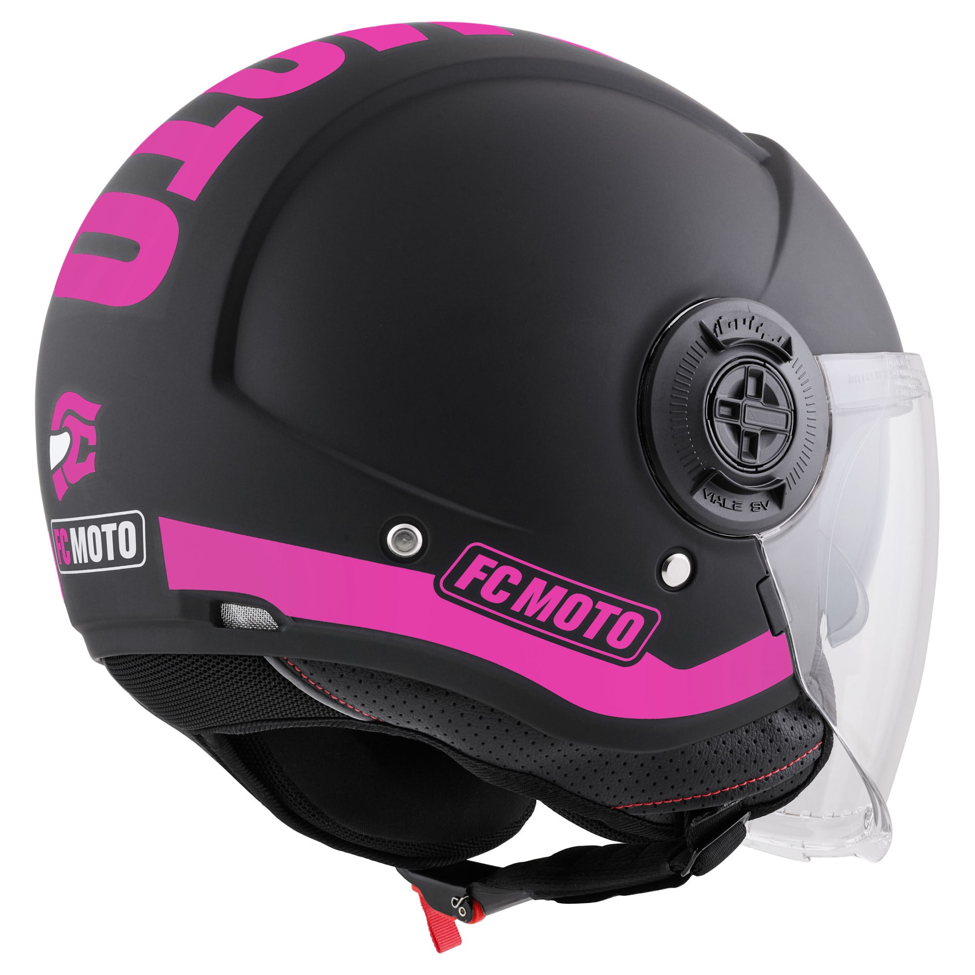 FC-Moto Ralgo Casco Jet nero/rosa S Figura 2
