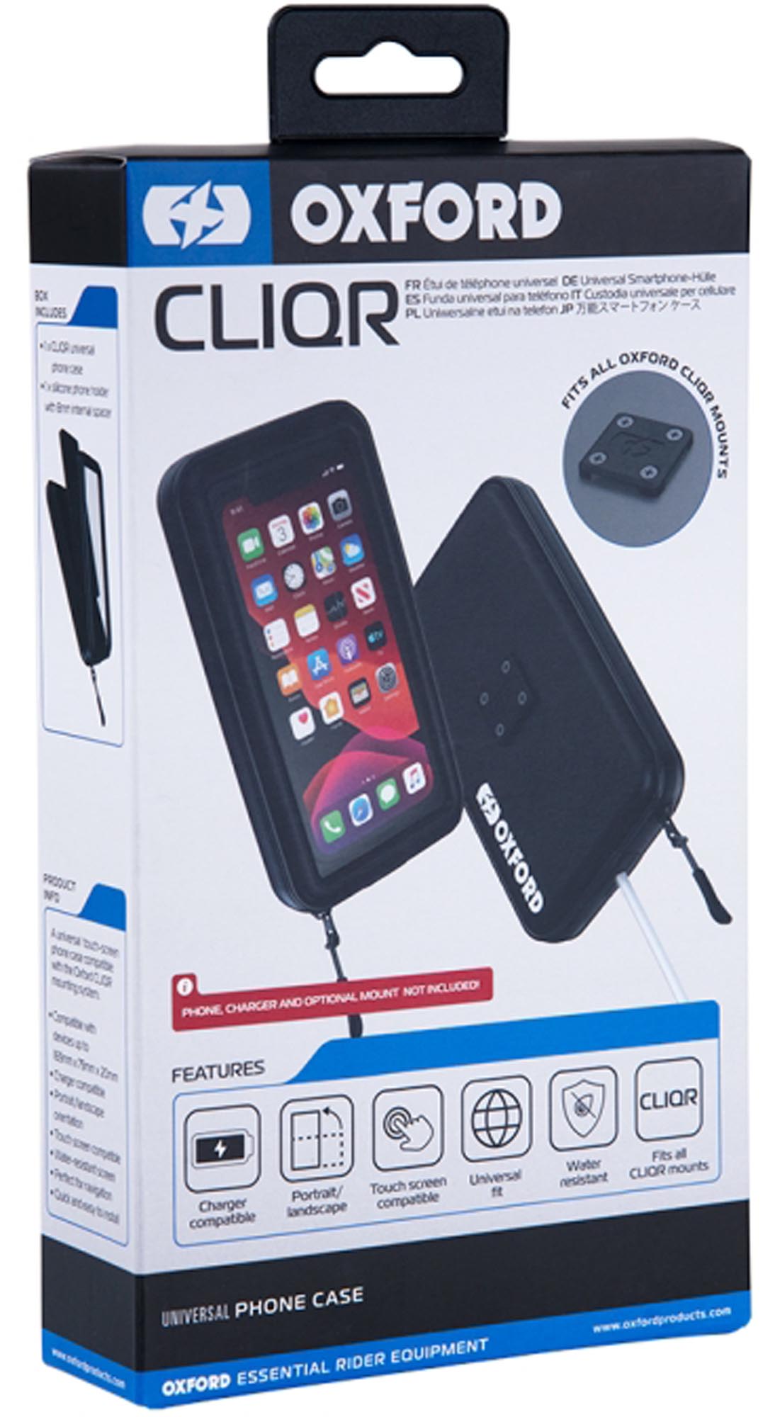 Side view of Oxford CLIQR Universal Phone Case