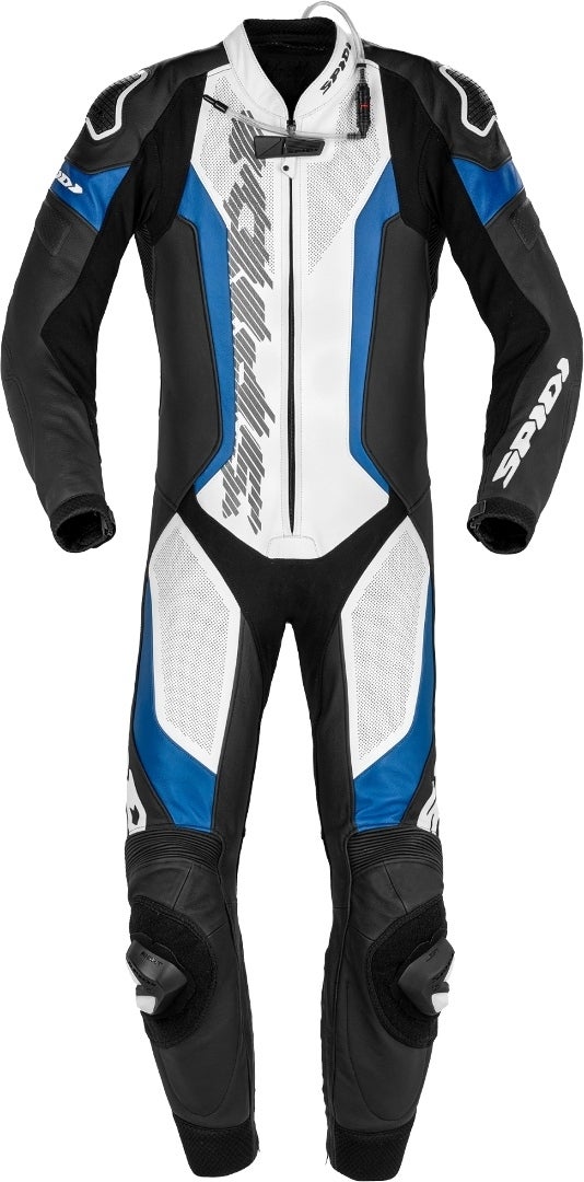 Spidi Laser Pro One Piece Perforated Motorcycle Leather Suit black/blue 54 Figure 1