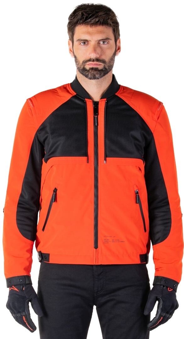 Alpinestars Mootant WP waterproof Motorcycle Textile Jacket black/orange M Figure 4