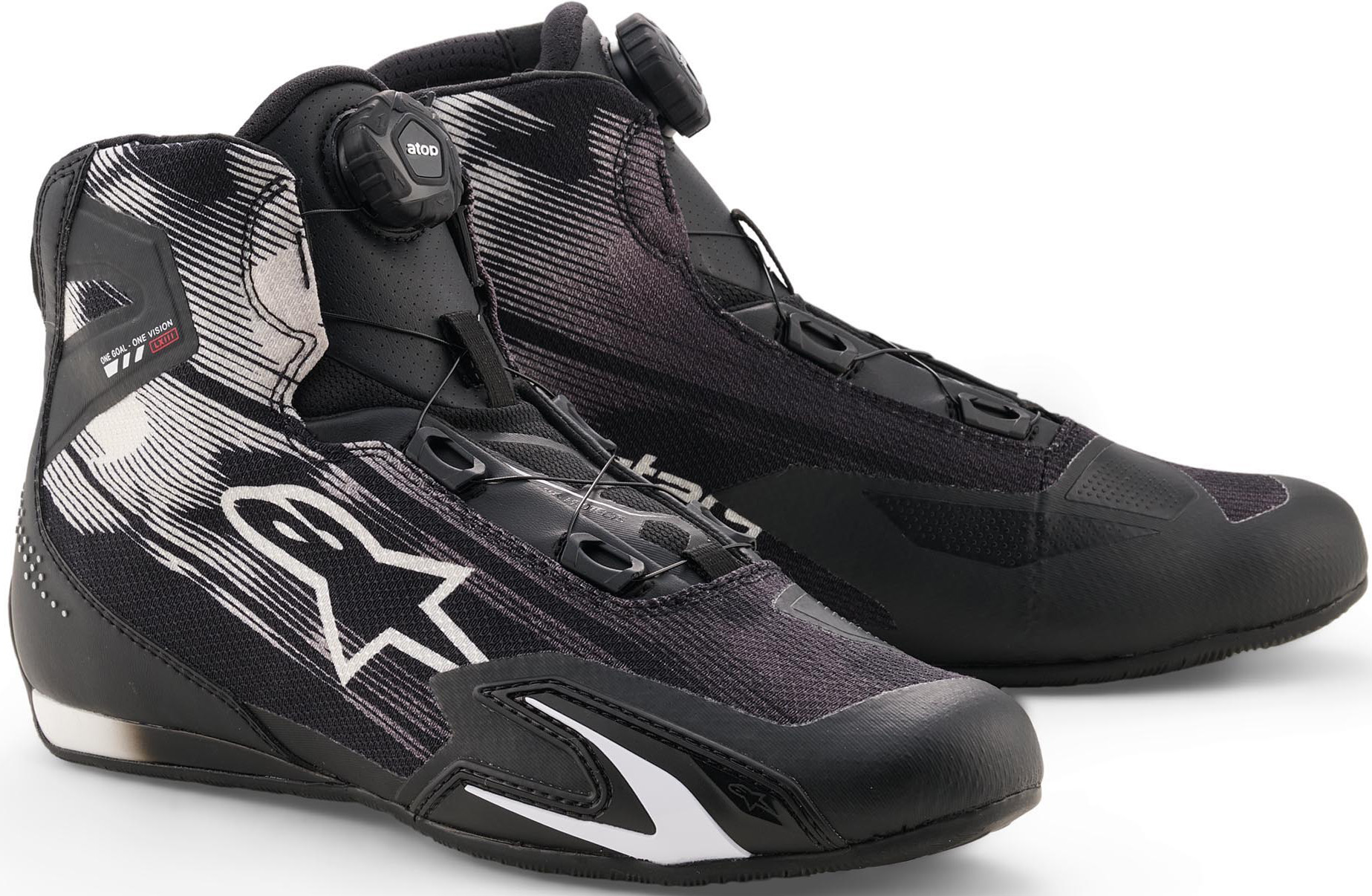 Alpinestars Celer Superair モーターサイクルシューズ 黒/白 8 図1