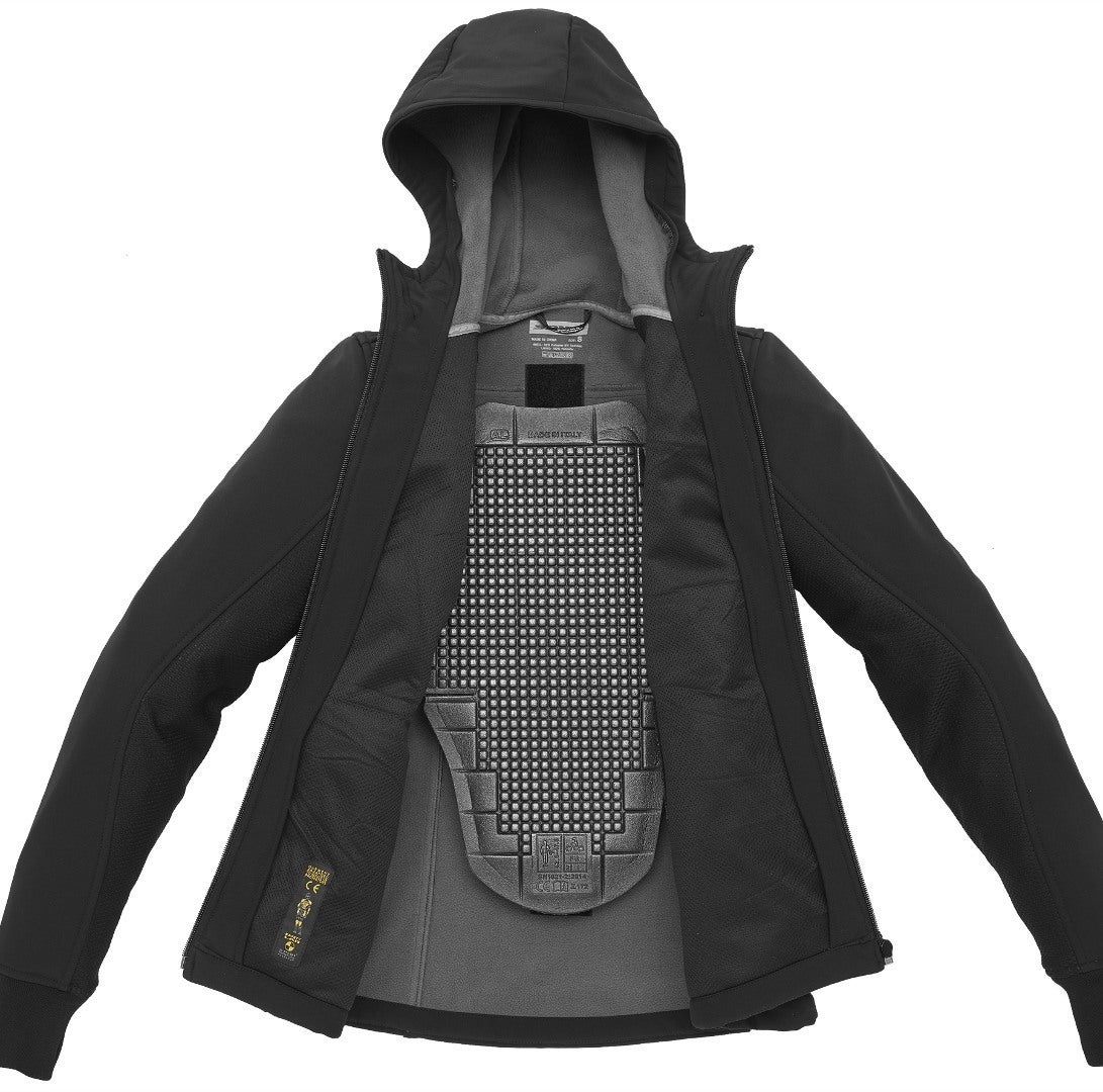 Spidi Hoodi Armor Damen Motorrad Textiljacke schwarz XL Abbildung 4