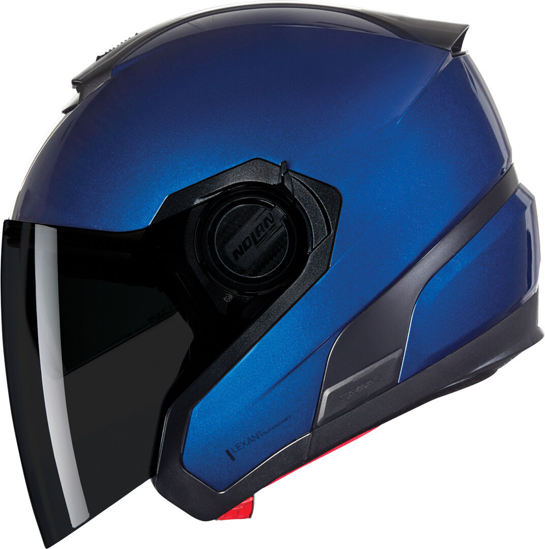 nolan blue helmet X-804 RS ULTRA CARBON LIQUIDO Blu Helmets this visor contributes to the overall functionality of the helmet by providing eye protection and wind resistance while maintaining the certified safety profile of the helmet NOLAN N60-5 Gemini Replica Marco