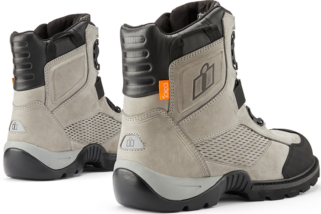Icon Stormhawk WP botas impermeables Motorcyclce gris 9 (43) Figura 3