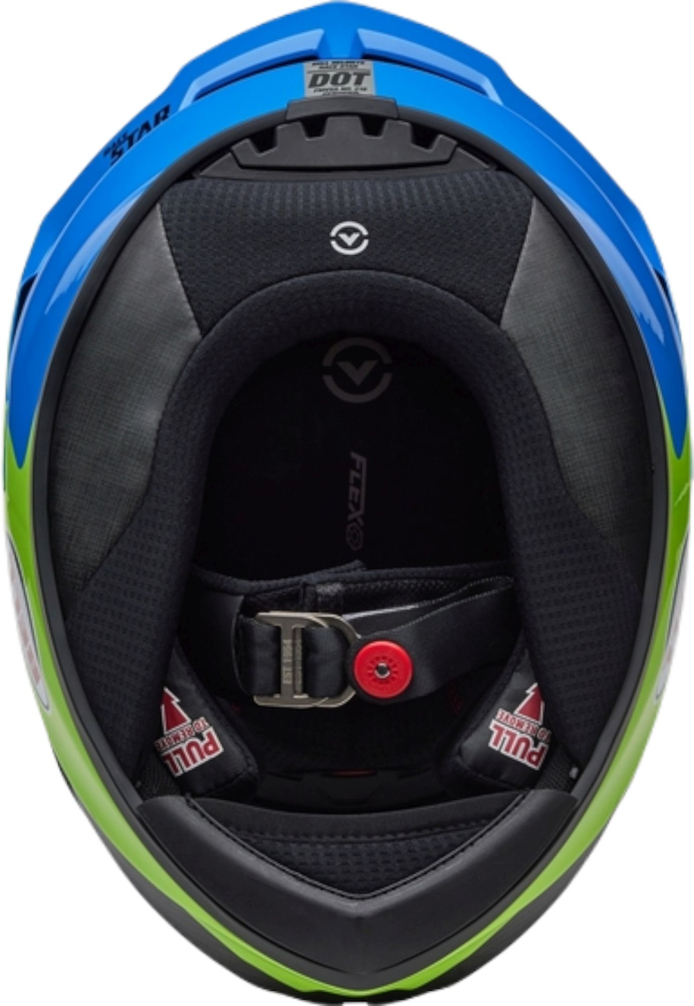Bell Race Star DLX RSD Corsa Carbon Hjälm blå/neongul/svart S Figur 5