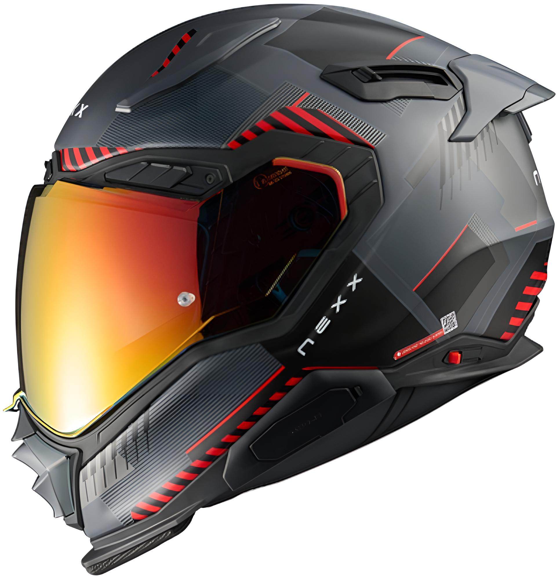 Nexx X.WST 3 Fluence Helm grau matt/rot XS (53/54) Abbildung 1