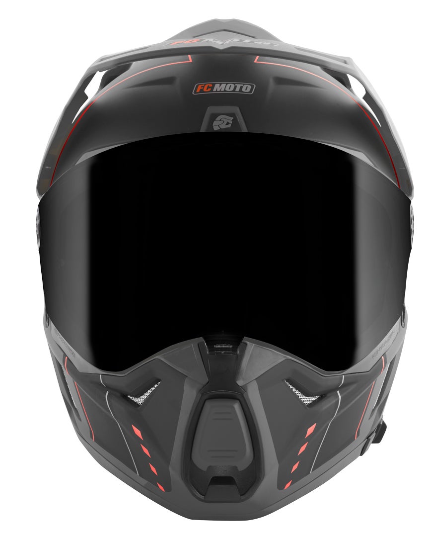 FC-Moto Merkur Pro Air Enduro hjelm sort/grå M Figur 5