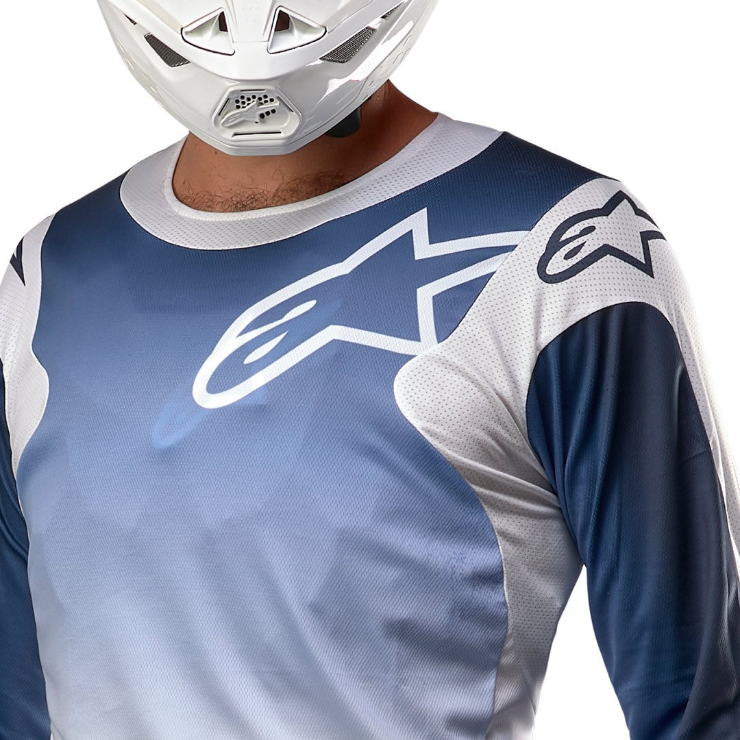 Alpinestars Racer Hoen Motokrosový dres bílá/modrá M Obrázek 3