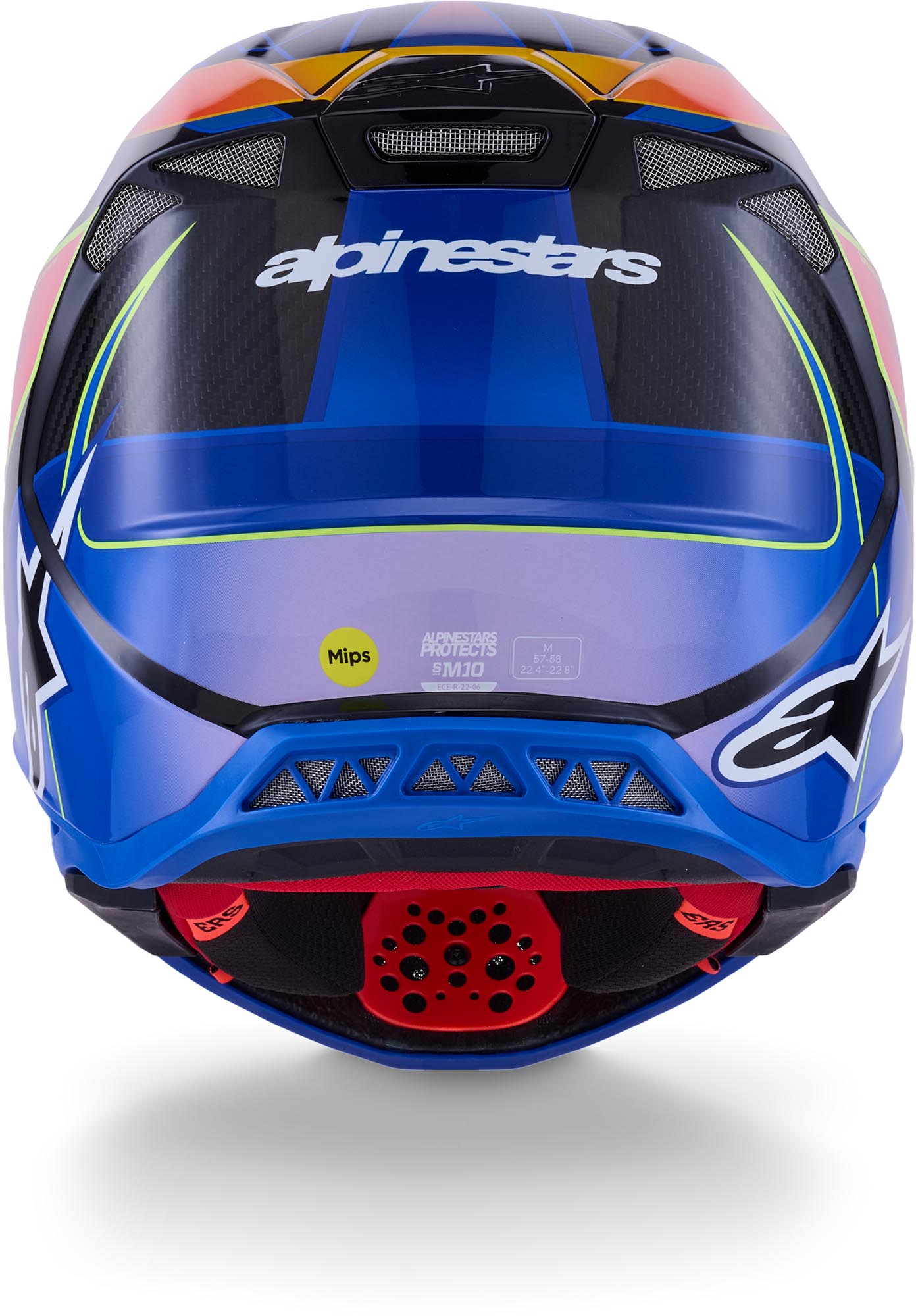 Alpinestars Supertech S-M10 Era 2025 Cască de motocross Albastru/Roșu XL (61/62) Figura 4