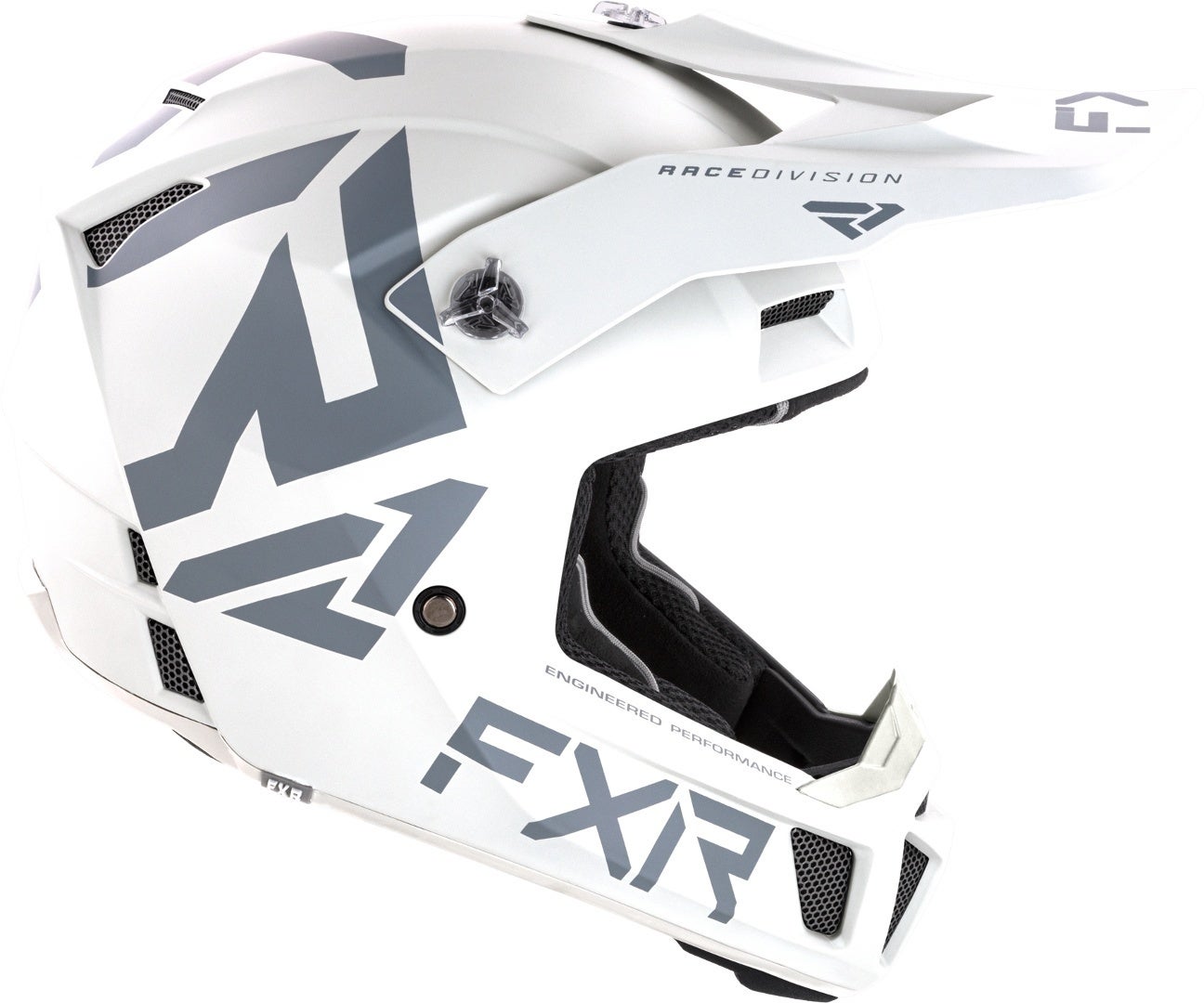 FXR Clutch CX MX Gear Capacete de Motocross branco/cinza L (59/60) Figura 4