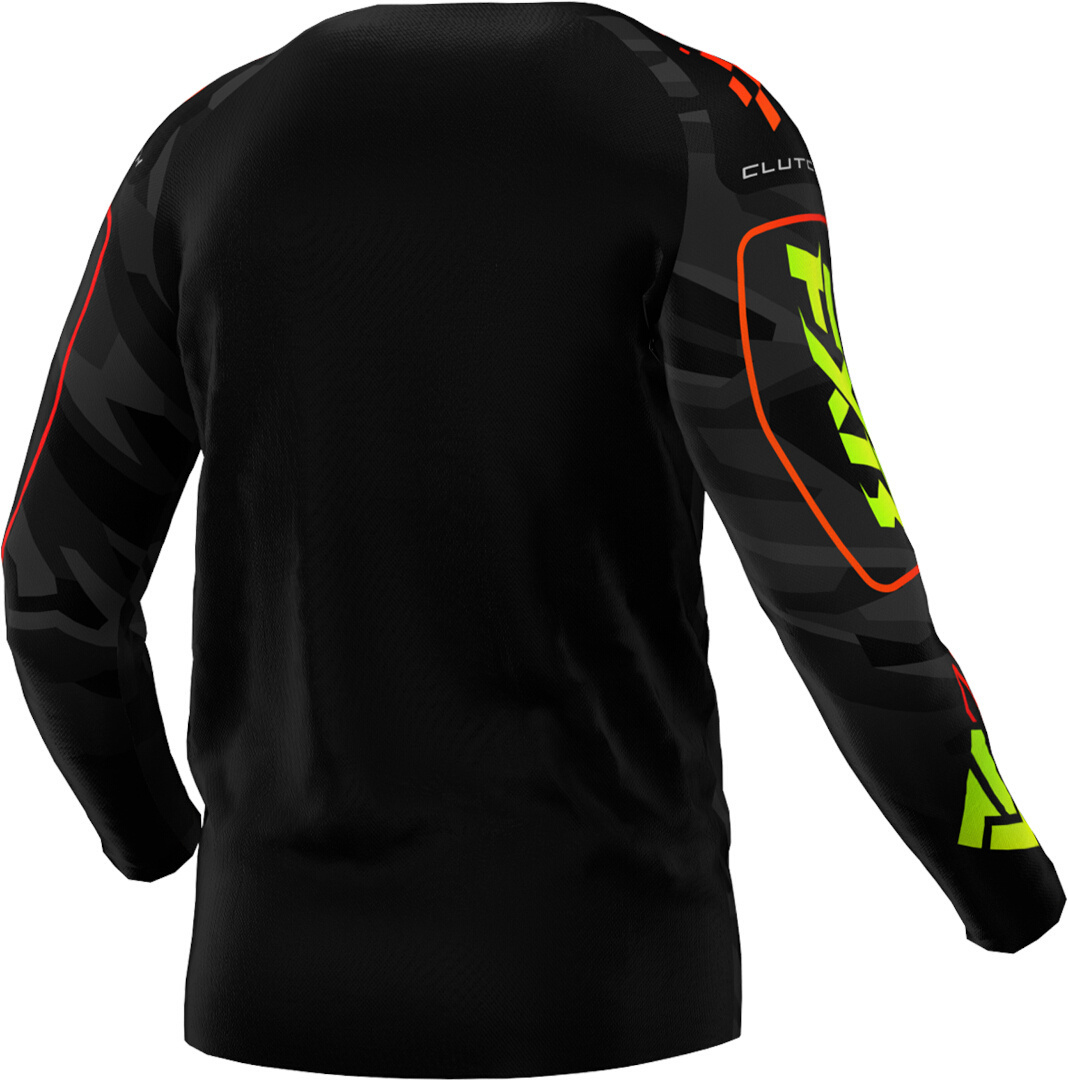 FXR Clutch 2025 Tricou de motocross Negru/Verde M Figura 2