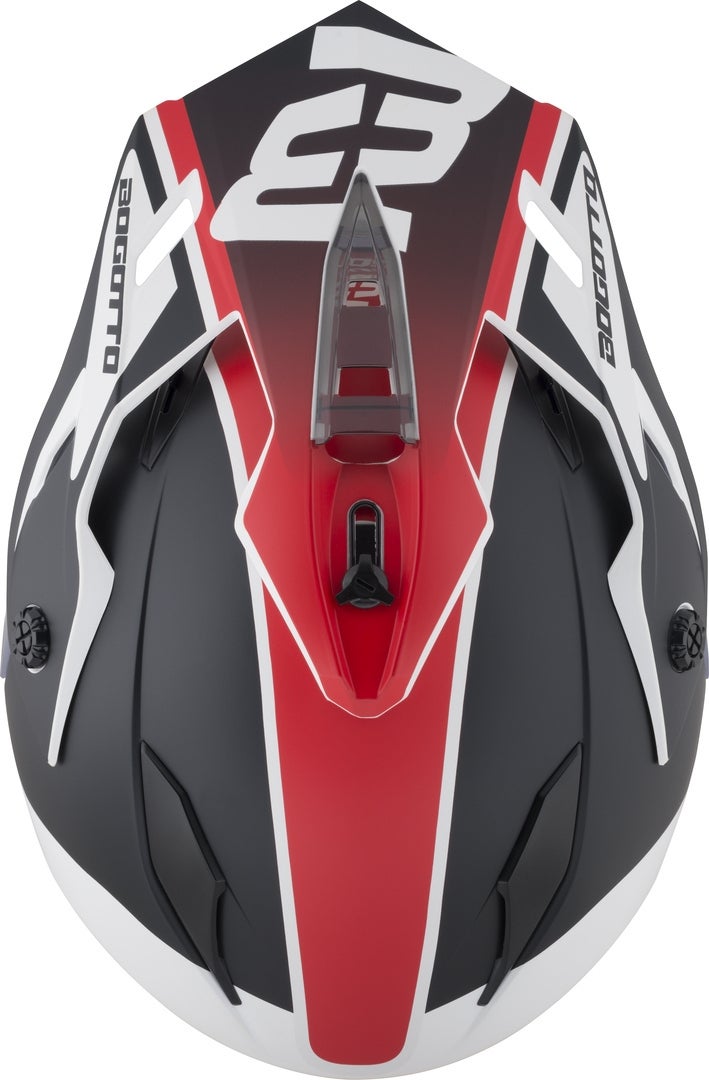 Bogotto H331 BT Tour EVO Bluetooth Enduro Helmet black matt/red/white 2XL Figure 6