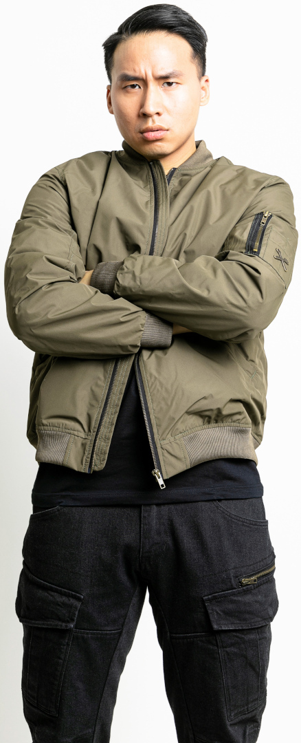 John Doe Flight Blouson textile de moto olive S Figure 8