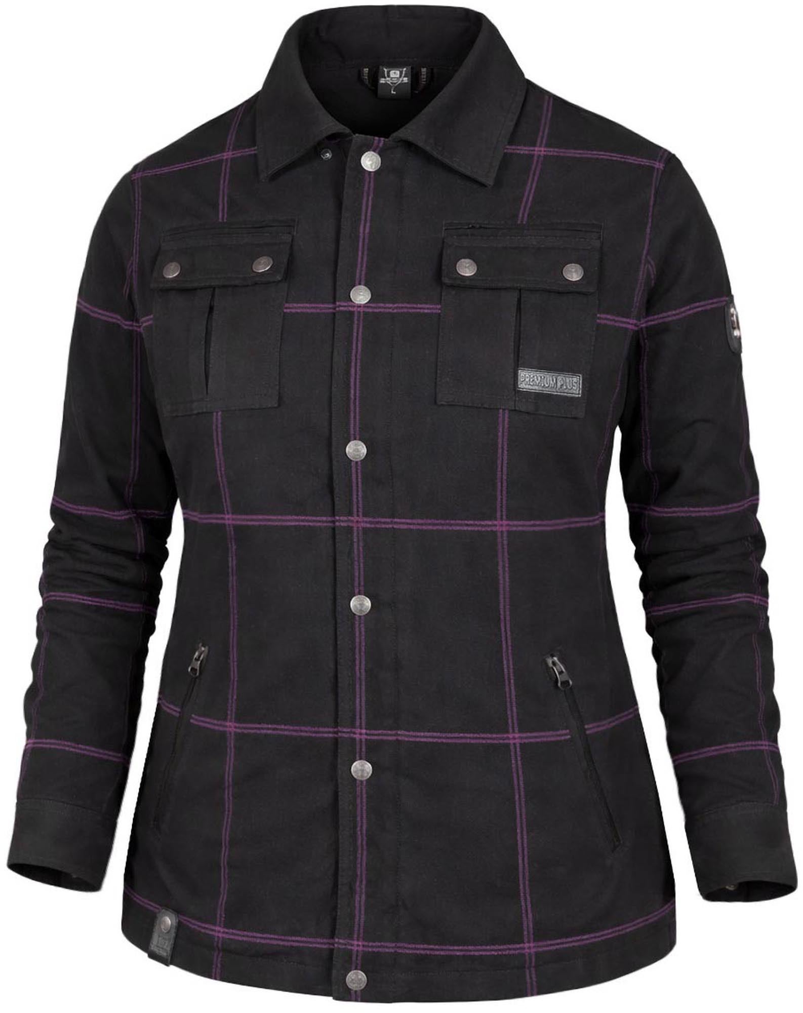 Bores Lumberjack Premium Plus Bortexx Damer Motorcykelskjorte AAA sort/pink XL Figur 2