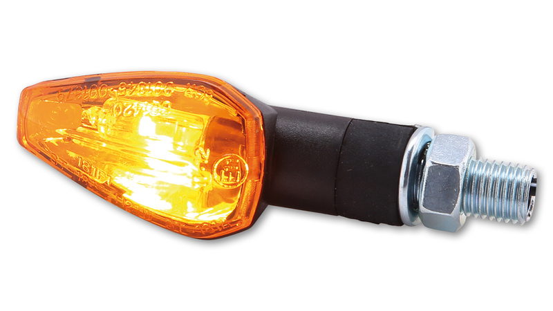 HIGHSIDER Smart Peak Lampindikator Kropp Svart / Lins Orange (Par), Fram och Bak Figur 2