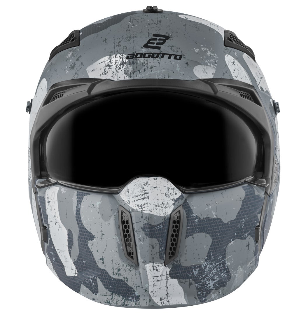 Bogotto Radic Camo Casque Blanc mat/gris L Figure 13