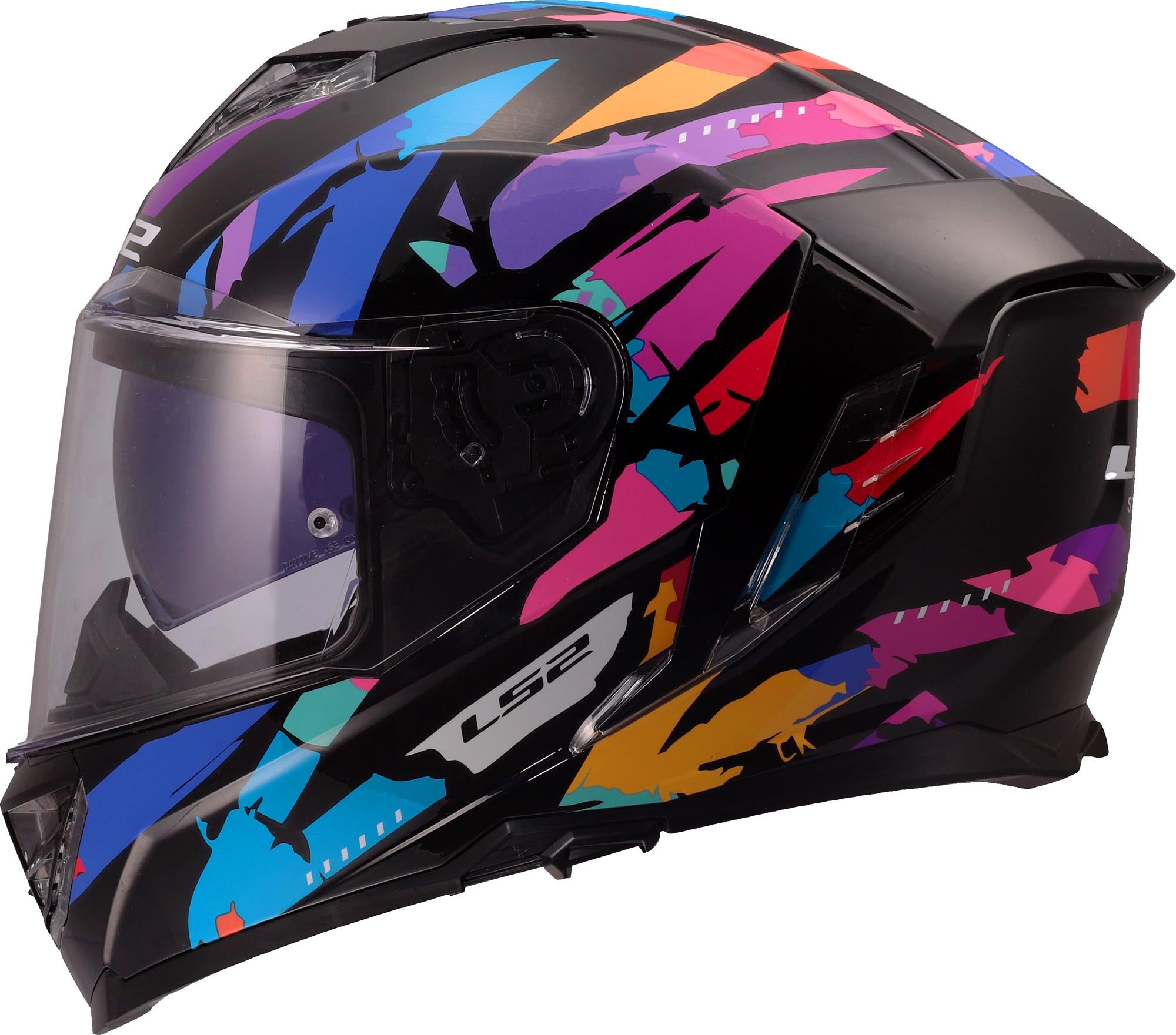 LS2 FF818 Storm III Kaos Helm schwarz/lila XL (61/62) Abbildung 2