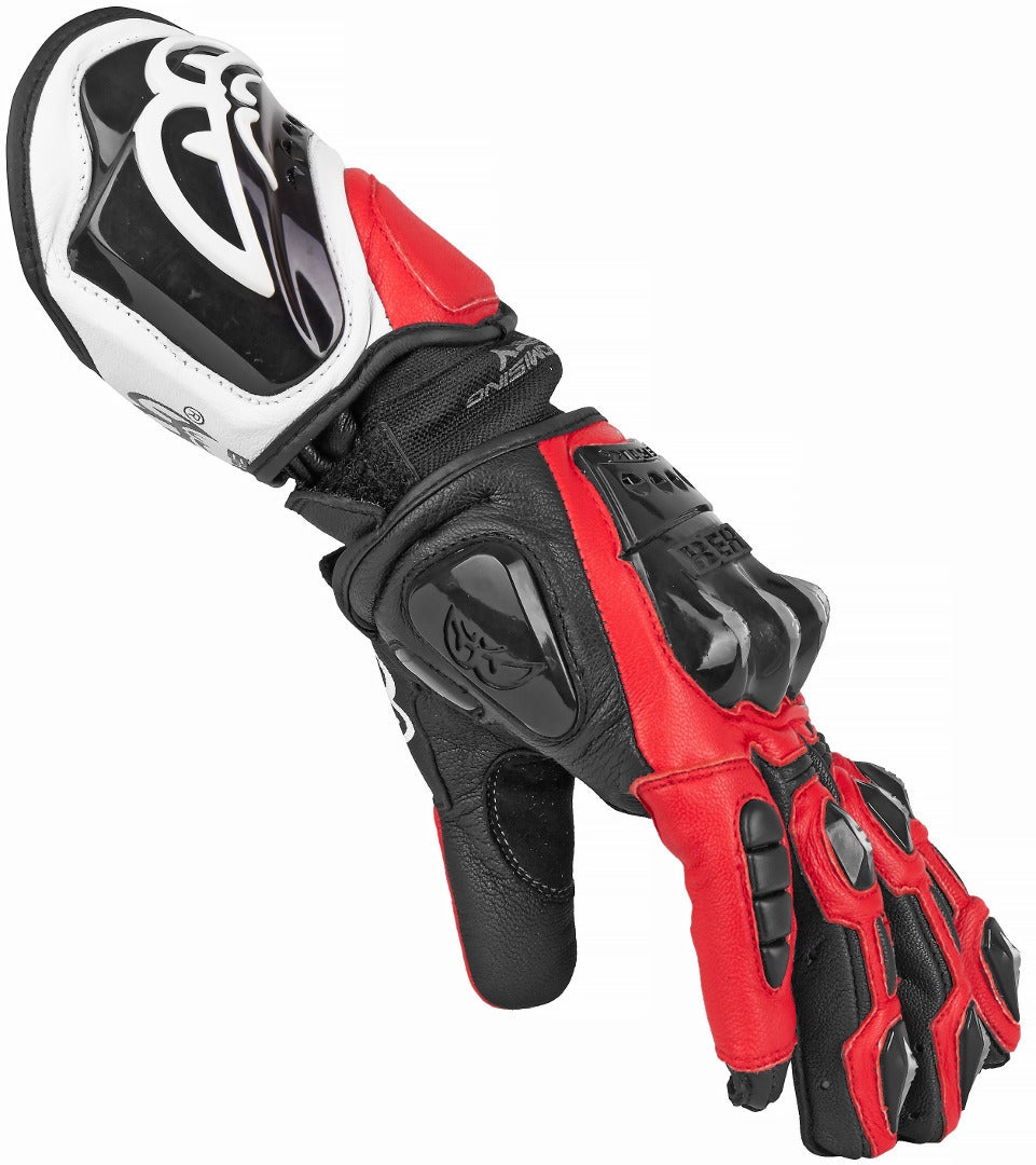 Berik MIsano Gants de moto Noir/Rouge/Blanc M Figure 3