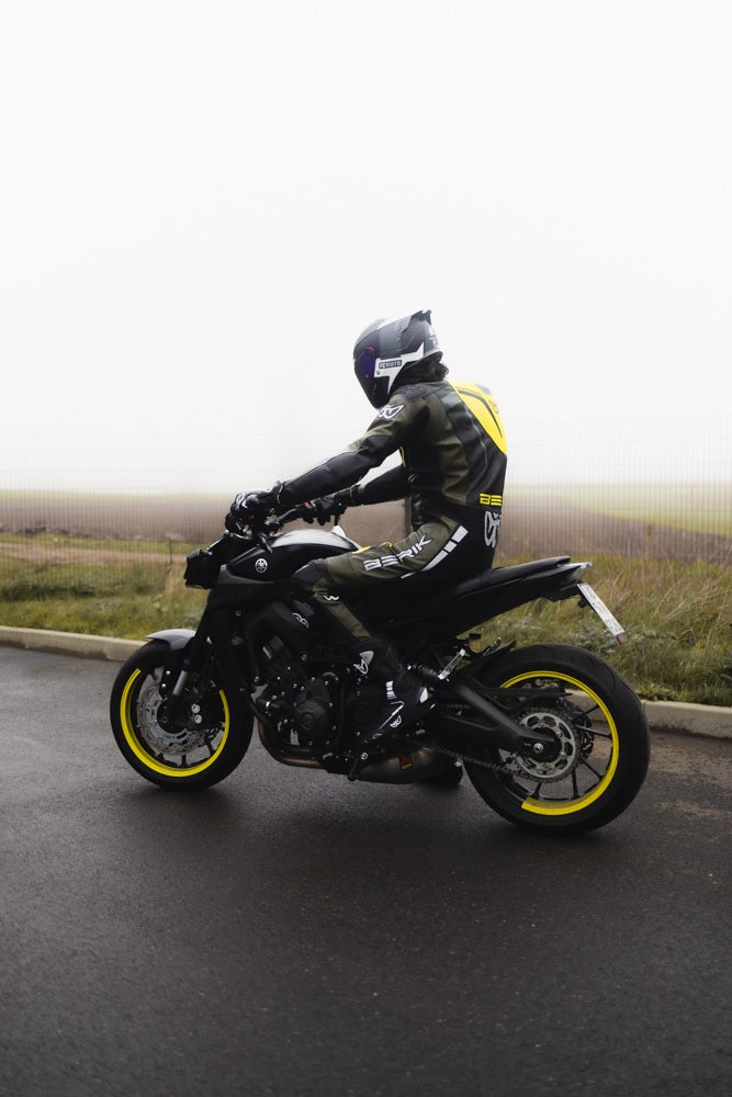 Berik Absolute GP One Piece Motorcycle Leather Suit black/fluo-yellow/green 60 Figure 4
