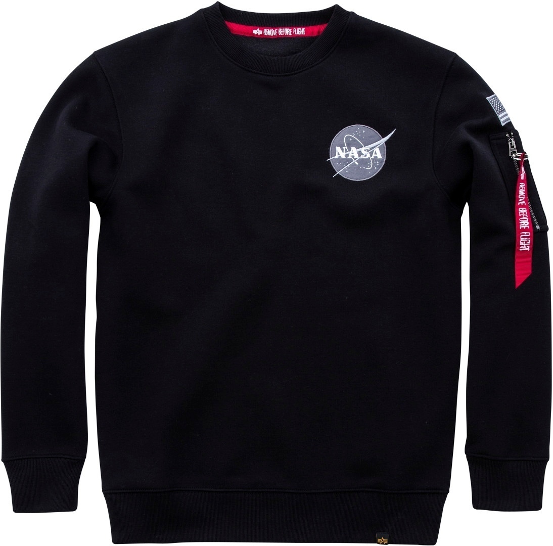 Alpha Industries Nasa Sweatshirt schwarz S Abbildung 1