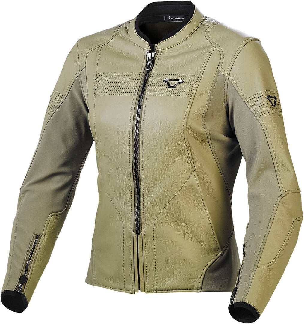 Macna Tequilla Dames Motorfiets Leren Jas groen 46 Figuur 1