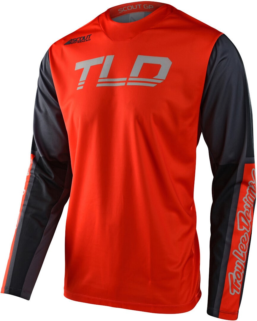 Troy Lee Designs Scout GP Recon Motocross Jersey orange/grå XL Figur 1