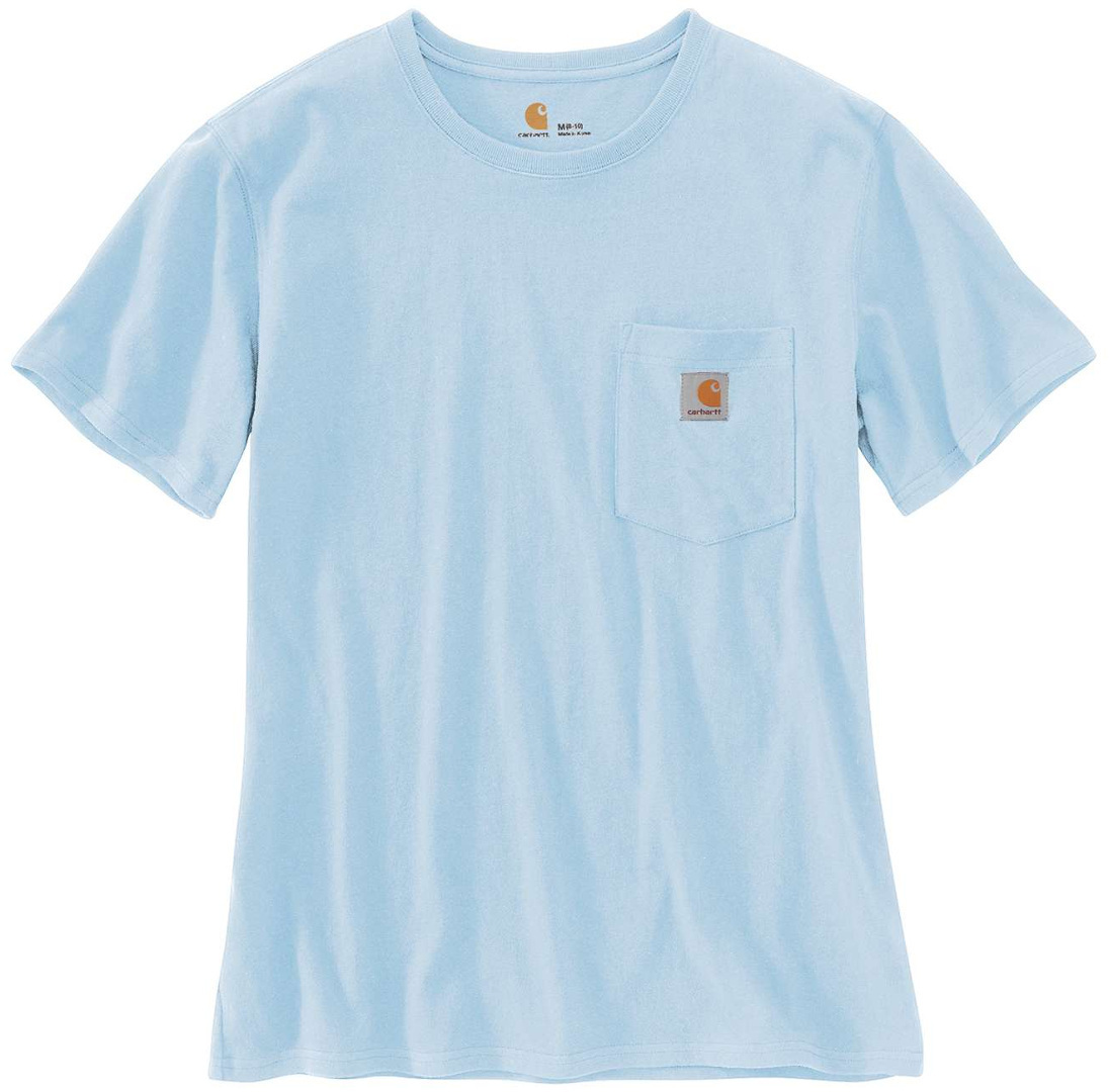 Carhartt Workwear Pocket Tricou de damă Albastru deschis XS Figura 1
