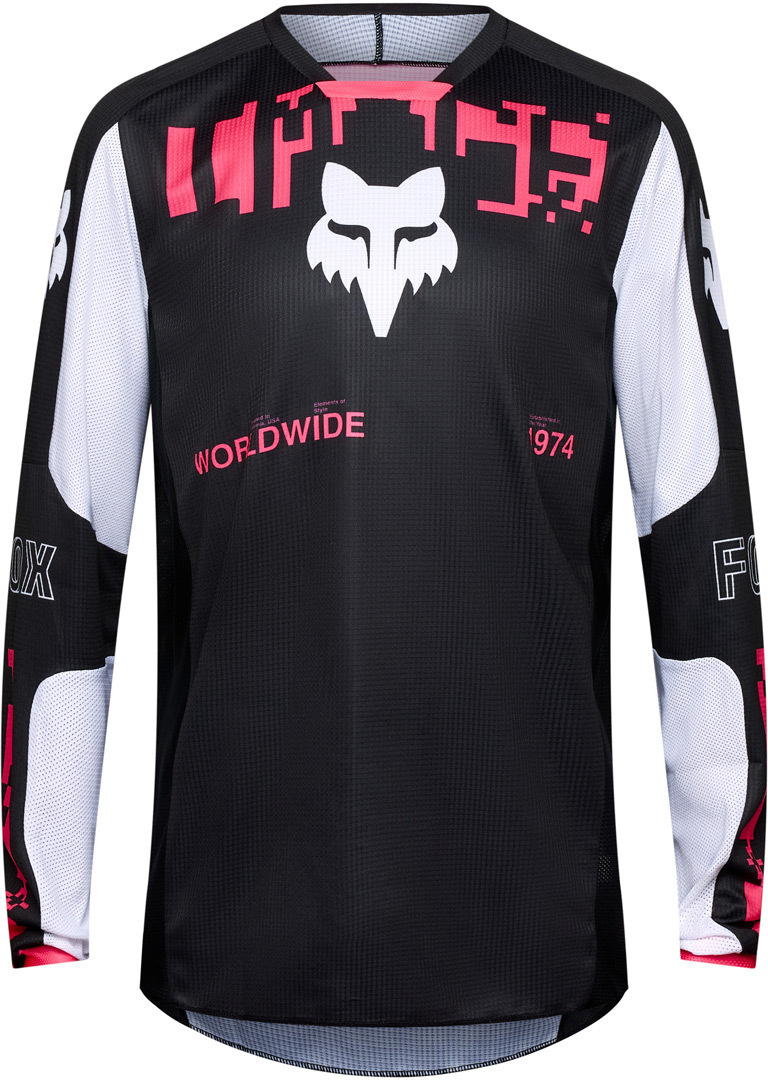 FOX 180 Digi Image Motocross Jersey black/hotpink S Figure 1