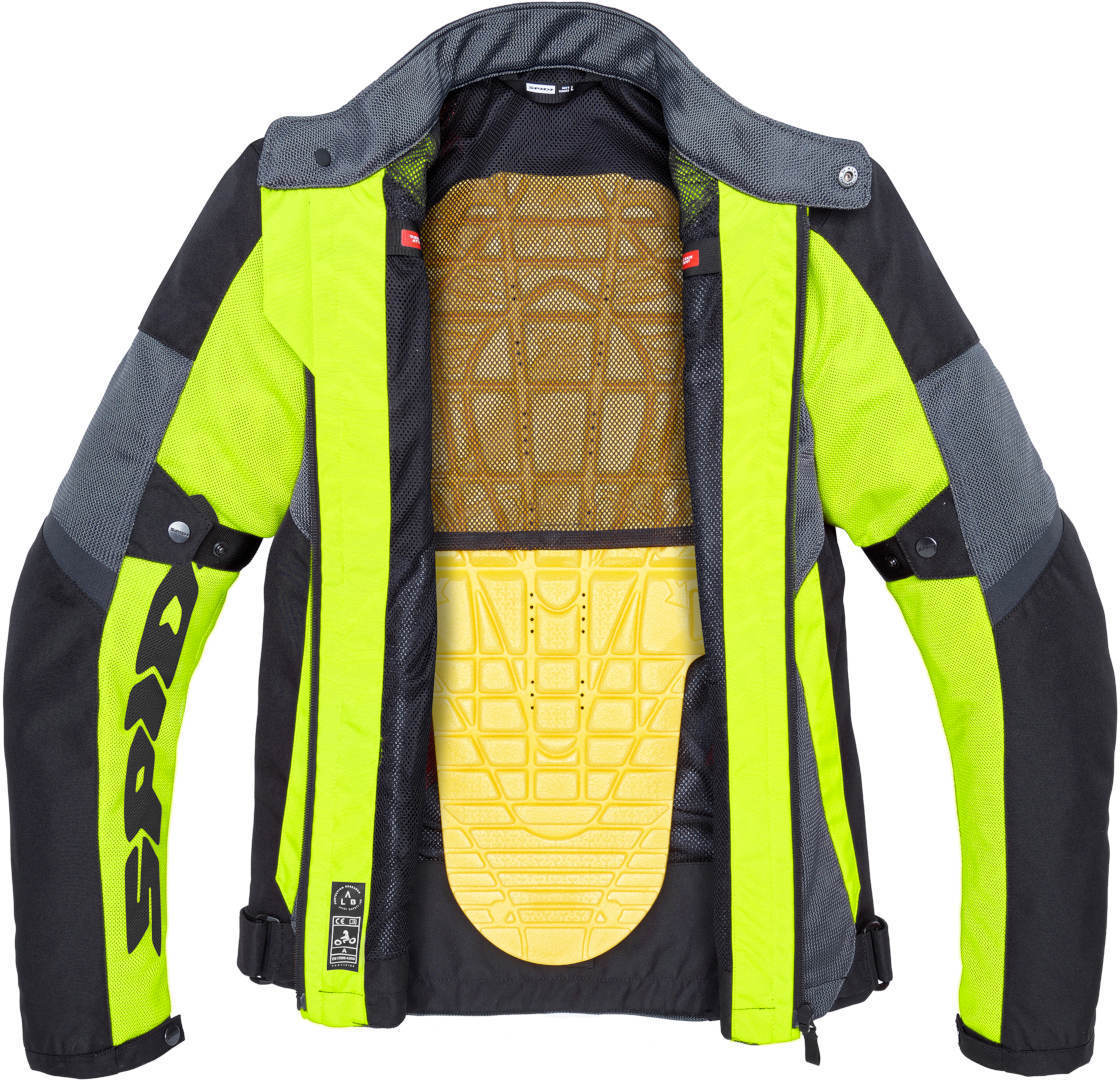 Spidi Tek Net Veste moto noir/gris/jaune M Figure 2