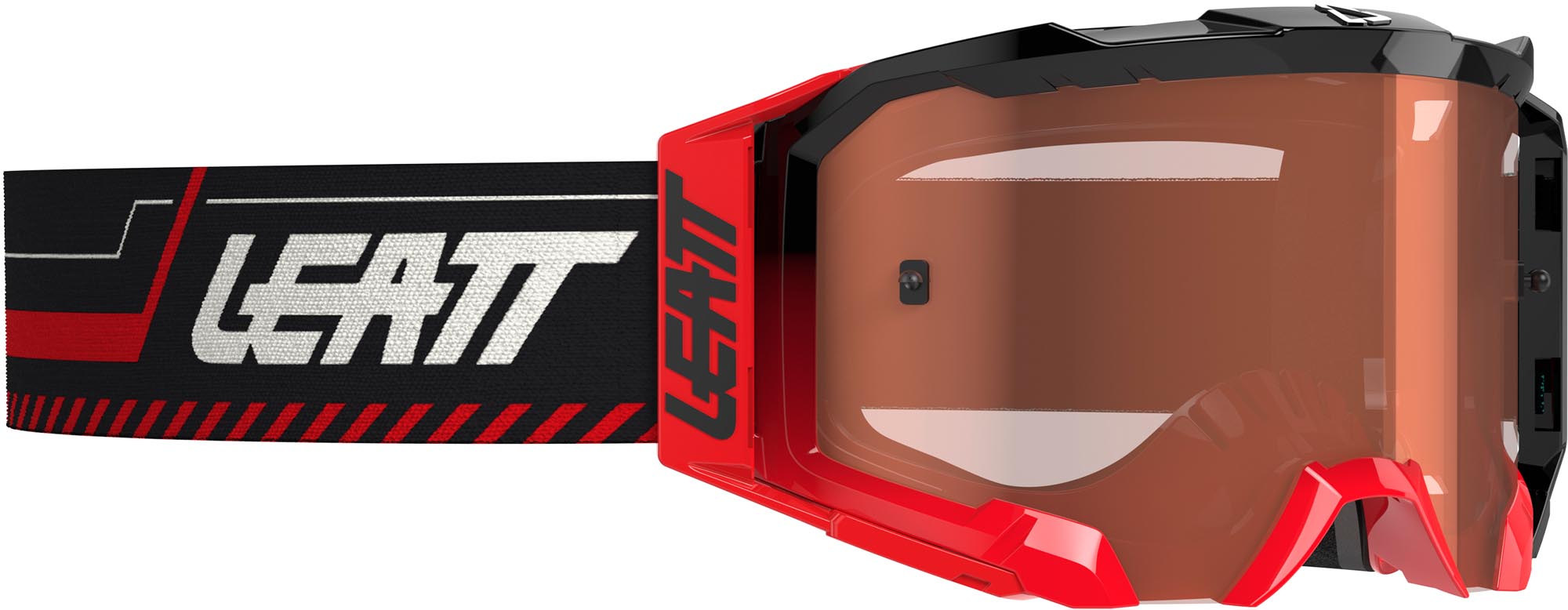 Leatt Velocity 5.5 Stripes Ochelari de motocross roșu Figura 1