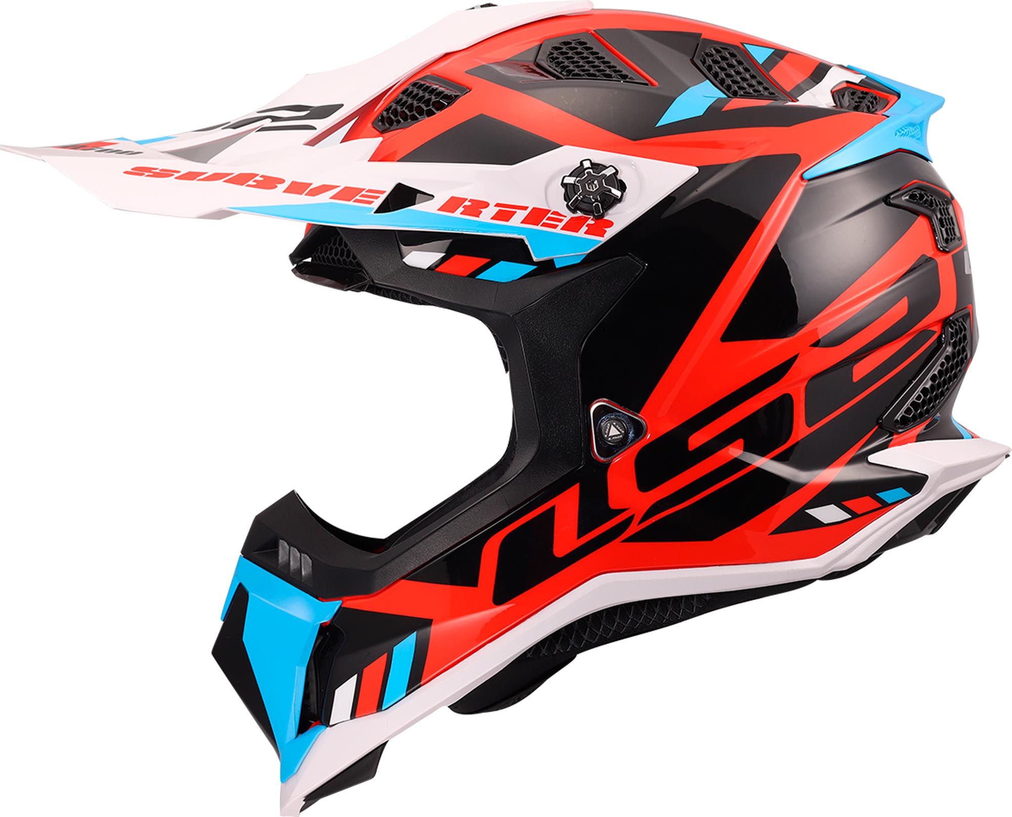 LS2 MX700 Subverter Evo II Stomp Motocross Helmet white/blue/red S (55/56) Figure 9