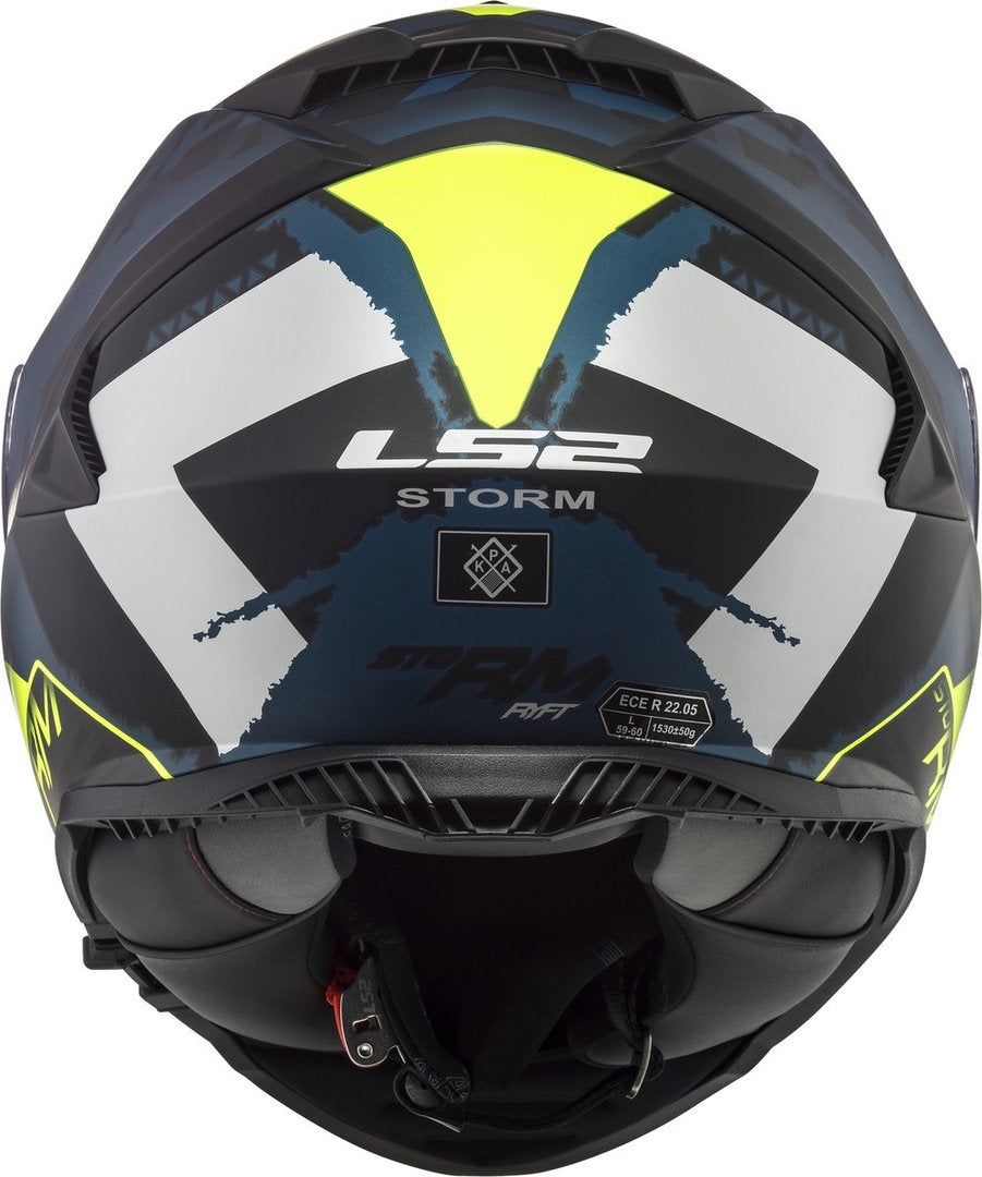 LS2 FF800 Storm Sprinter Casco nero/grigio/blu XXXL (65/66) Figura 3
