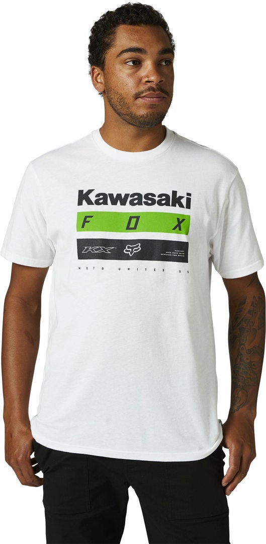 FOX Kawi Stripes SS Premium Triko bílá XL Obrázek 1
